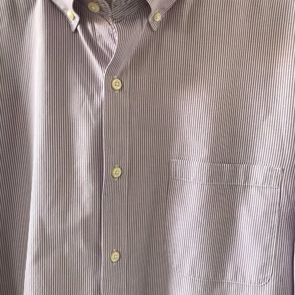 J Crew White and mauve pinstripe shirt. - Picture 5 of 9
